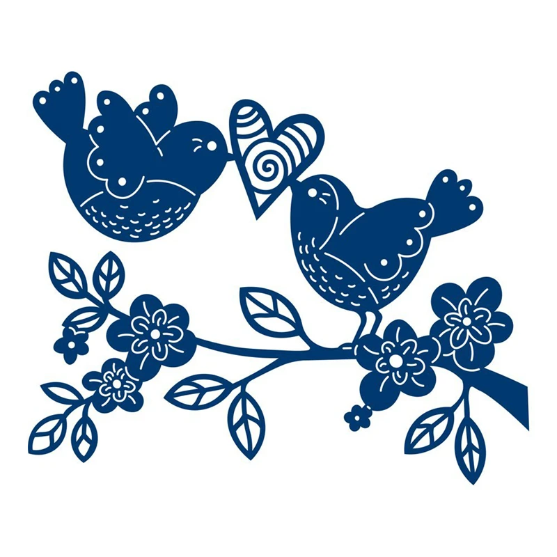 

DiyArts Cute Love Bird Metal Cutting Dies New 2019 for Animal Dies Scrapbooking Card Decor Craft Dies Embossing Peper Die Cut