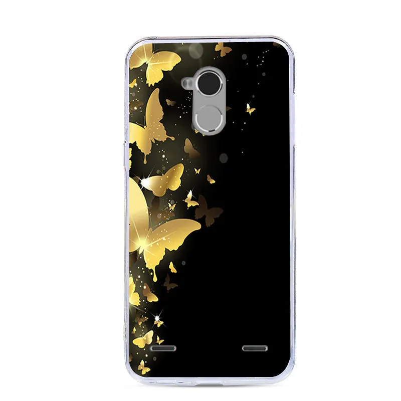 J&R Print Case For ZTE Blade V7 Lite Soft TPU Cover Silicone For ZTE V8 V7 V9 Vita MINI Pro Cases Cartoon Animals Flower