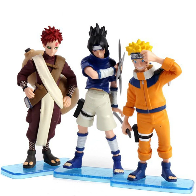 

3pcs/set Naruto Action Figure Toy Doll Uchiha Sasuke Gaara