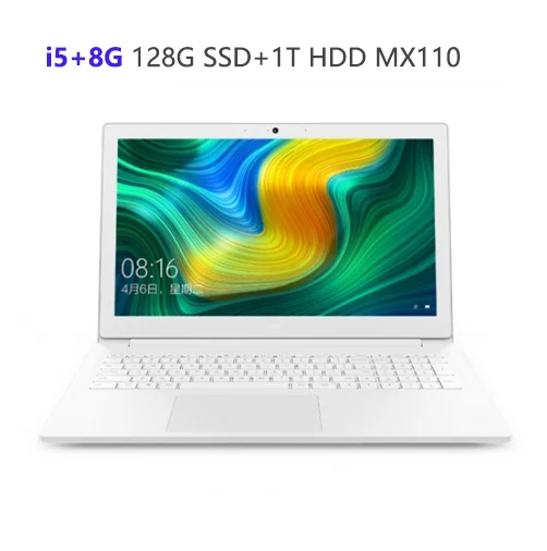 Xiaomi Mi ноутбук 15,6 ''Intel Core ноутбуки 128GB SSD+ 1 ТБ HDD i5/i7 NVIDIA GeForce MX110 выделенная карта для ноутбука Win 10 - Цвет: i5 16GB White