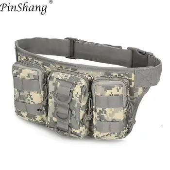 

PinShang Unisex Waist Bag Outdoor Sport Waist Bag Camping Hiking Lightweight Waterproof Waist Pack Women and Men Bags ZK30