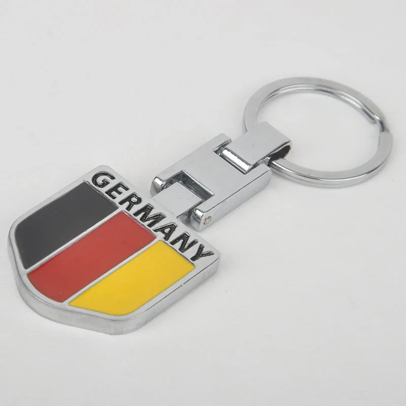 

MAYITR 1pc Car Metal Germany German Flag Keychain Key Ring Keyfob Accessory Car Interior Accessories Car Styling