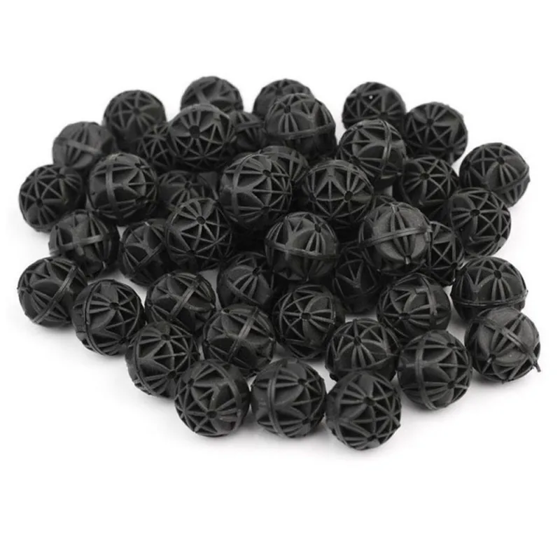 

50PCS 16mm Aquarium Pond Bio Balls Canister Filter Media Marine Reef Sump For Fish Tank Cleaning Filter Accessories Supplies