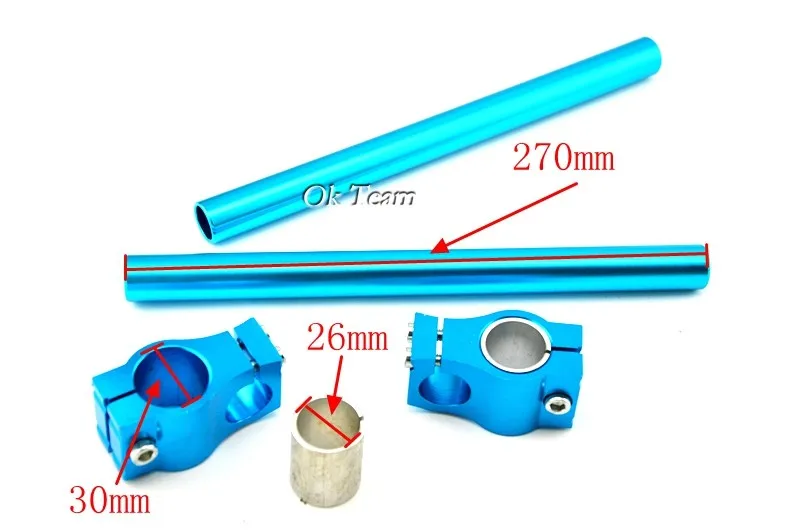 2 шт. Универсальный Гоночный Регулируемый ЧПУ 26 мм 27 мм 28 мм 29 мм 30 мм зажим на Ons вилка Руль Ручка Бар для кафе гонщик мотоцикл