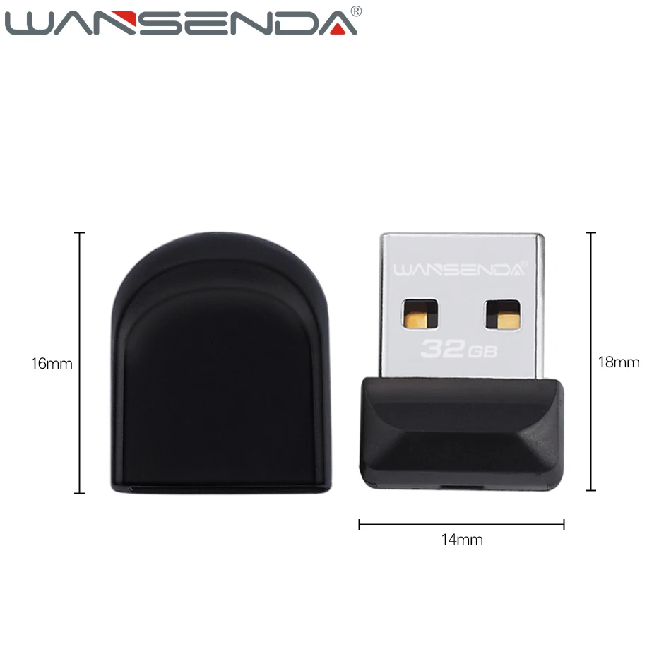 WANSENDA USB флеш накопитель с реальной емкостью 64 ГБ супер мини 8 16 32 2 0