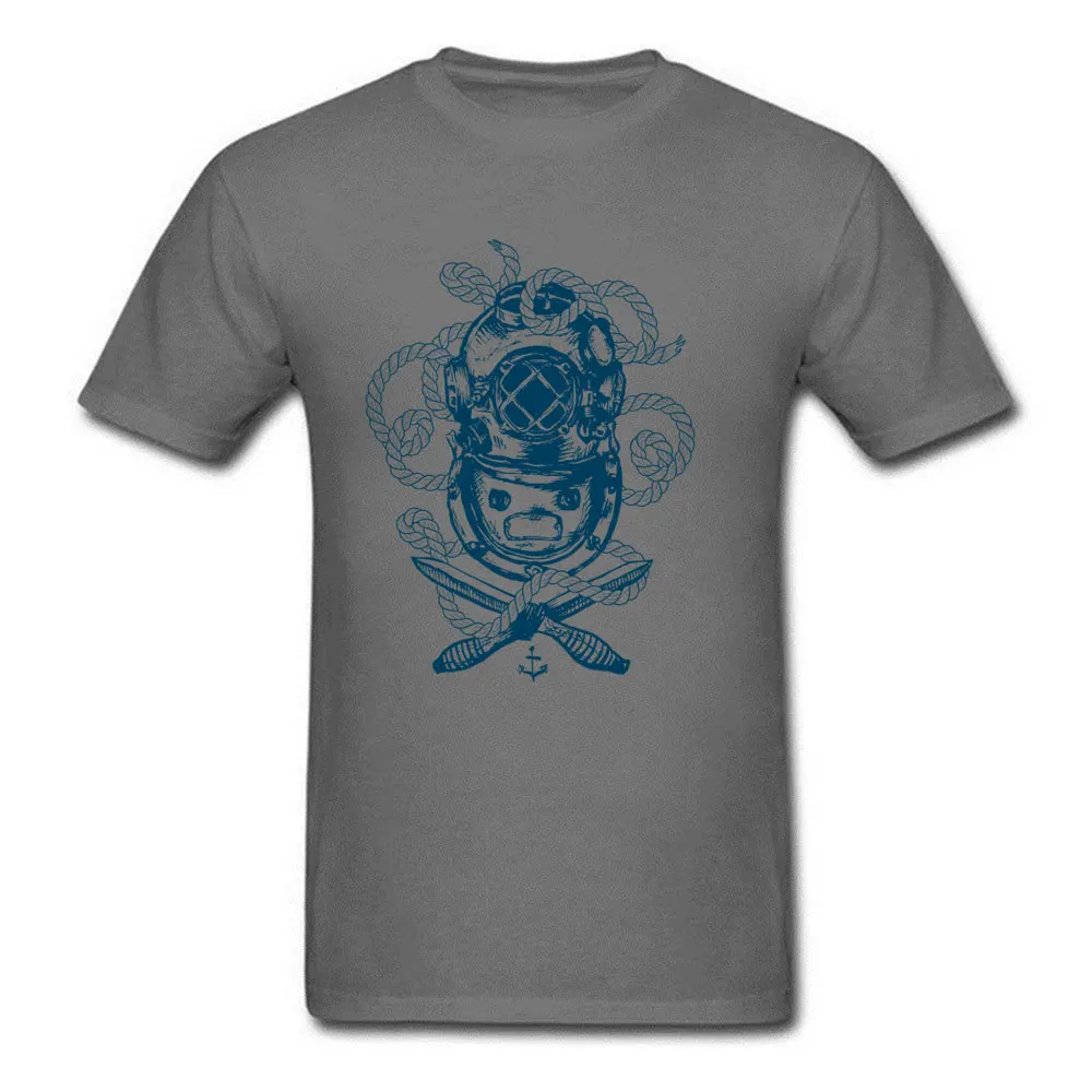 T Shirt Deep Sea Diver Tee-Shirts Summer Autumn Brand New Normal Short Sleeve Pure Cotton O-Neck Men's T Shirt Normal Deep Sea Diver carbon