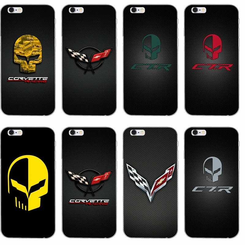 

Corvette Racing silicone TPU Soft phone case For Apple iPhone 4 4s 5 5s 5c SE 6 6s plus 7 7plus 8 8plus X