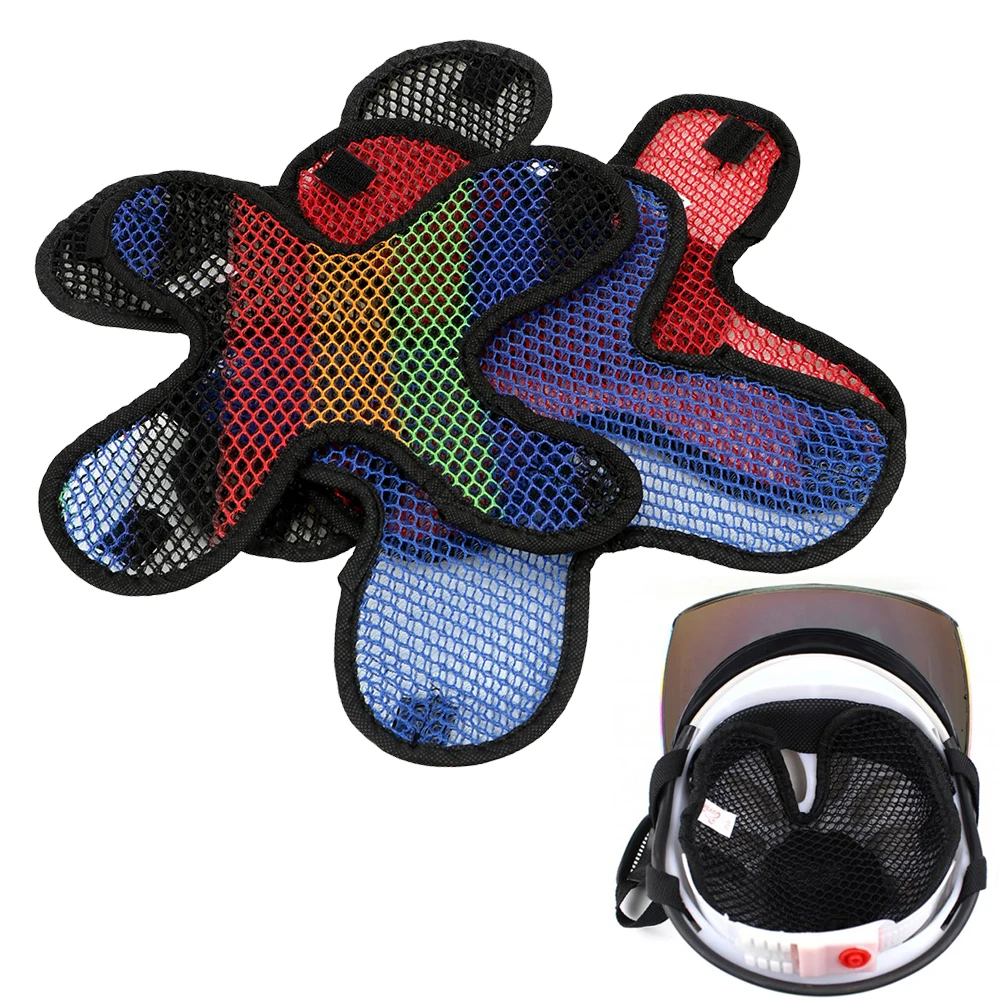 

LEEPEE 3D Cellular Network Helmet Inner Pad Motorcycles Helmet Heat Insulation Pad Universal Insert Liner Helmet Cushion