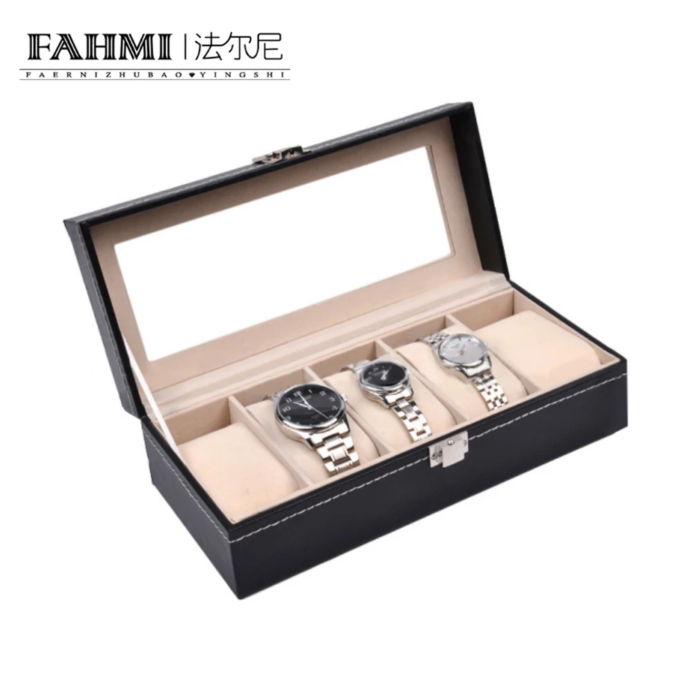 

FAHMI Original Charm Luxury Watch Display Box Atmosphere Brand Watch Display Square Box Protective Gift Box Factory Direct Sales