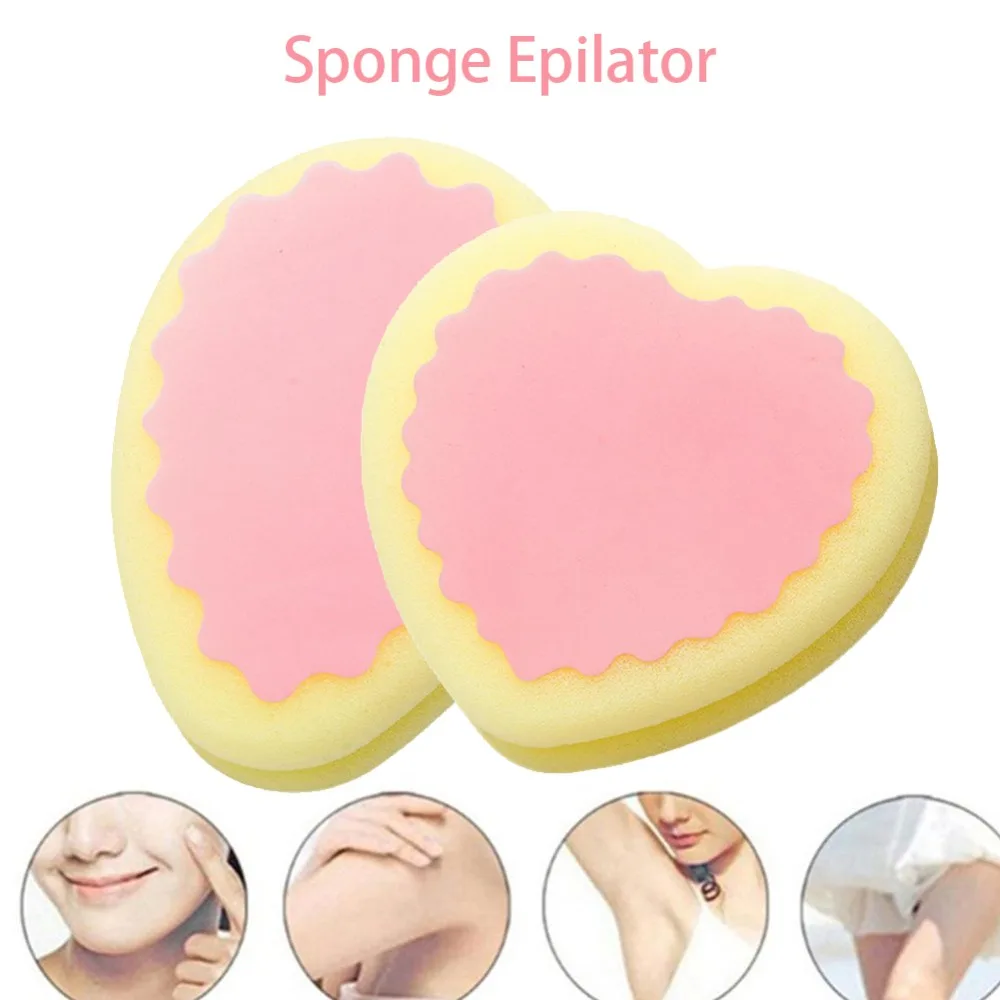 1 Pcs Hair Removal Magic Painless Hair Removal Depilation Sponge Pad Remove Facial Leg Arm Body Hair Removal Cream Tool Epilator