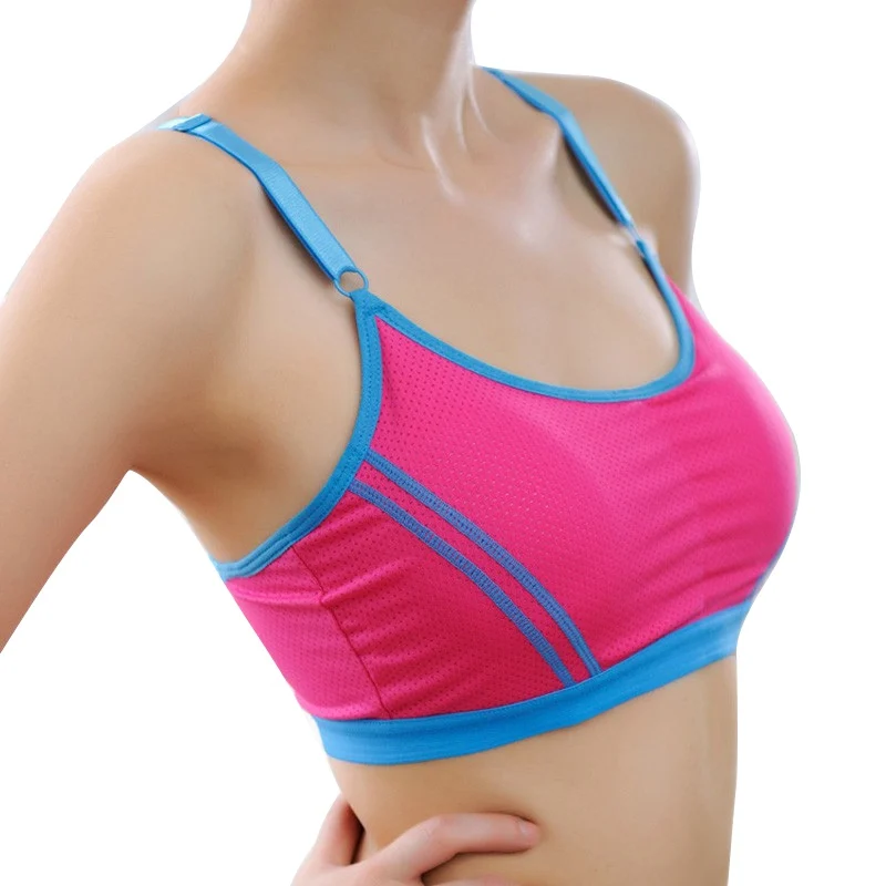 Outdoor Women Adjustable Sports Bra Seamless Breathable Push Up Leisure Tank Tops Yoga Bras-in