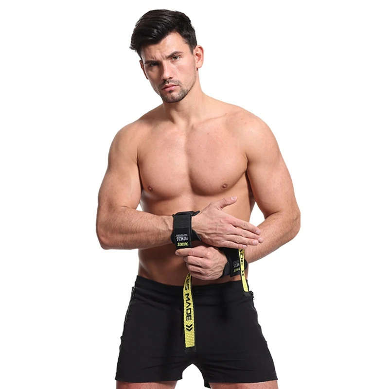 2pcs Weight Lifting Hand Wrist belt Support Strap Brace band Gym Straps Weight Lifting handwraps Body Building Grip Glove Belt