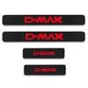 Для Isuzu D-MAX двери автомобиля порог пластина Накладка на задний бампер дверные пороги стикеры s 4D углеродного волокна виниловая наклейка 4 шт. авто аксессуары - Название цвета: Red