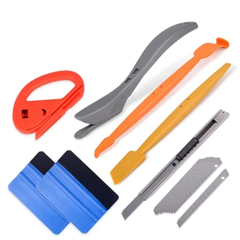 

Car Window Tint Foil Film Magnetic Squeegee Magnet Scraper Cutter Knife Vinyl Tools Set