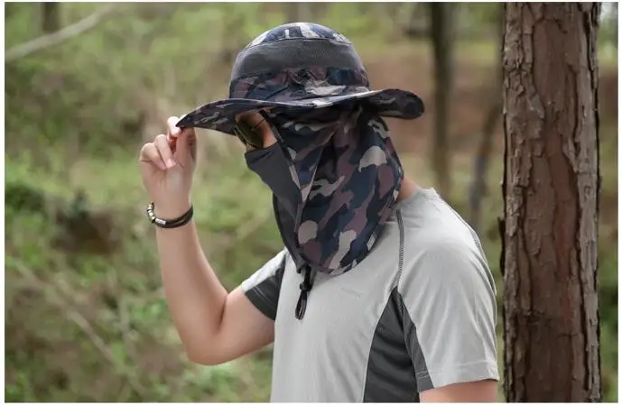 

10 color Fishing Cap UV Protection Sun Hat With Breathable Shield Men/Women Removable Neck Cape Sunshade Cap For Fishing Camping