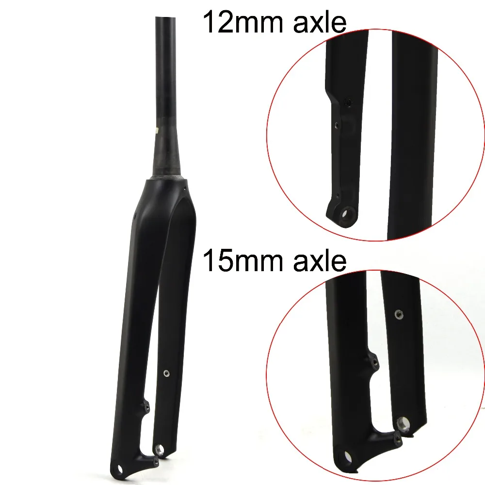 

cyclocross disc brake carbon fork rockshox cx road bicycle rock shox 12/15mm thru axle fork free shipping FK-CS01