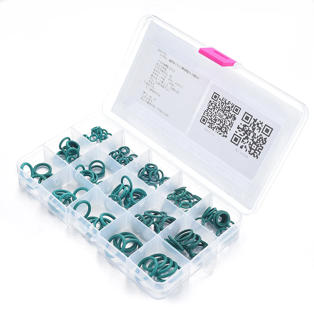 

150PCS/Pack Mini FKM O-ring Washer Sealing Assortment Kit for Car Auto Oil-proof Seals Set Rubber Universal Car-styling O-rings