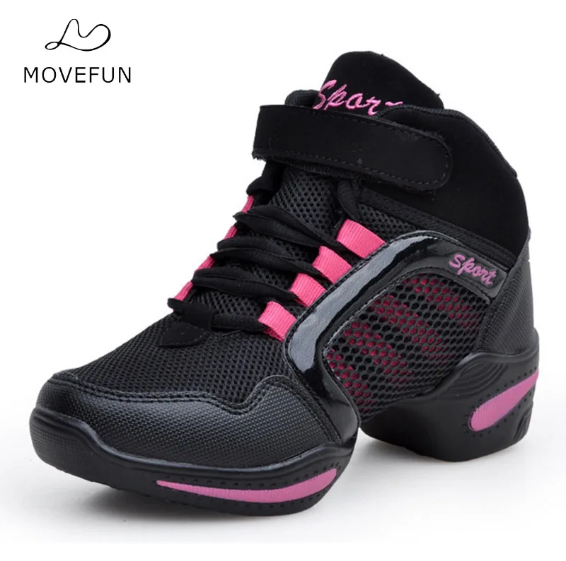 

MoveFun Brand Dance Latin Shoes Women Hot Sale Feature Soft Outsole Breath Dance Shoes for Woman Modern Sneakers Jazz Women-11