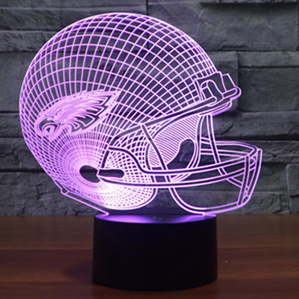Luzes da Noite novidade capacete de futebol americano Bateria : aa