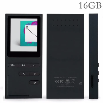 

HiFi MP3 Player Metal MP3 Music Player with 1.8" Screen Built-in Speaker Lossless FM Radio, Voice Recorder, E-book