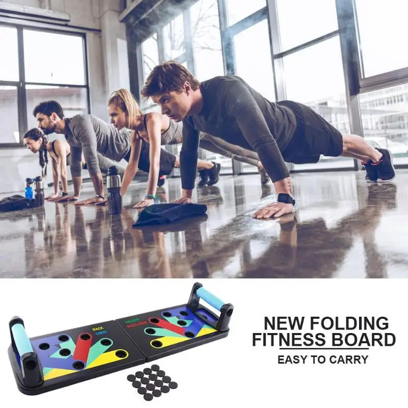 

Foldable Body Building Push Up Rack Board Fitness Comprehensive Exercise Push-up Stands For GYM Body Training drop shipping
