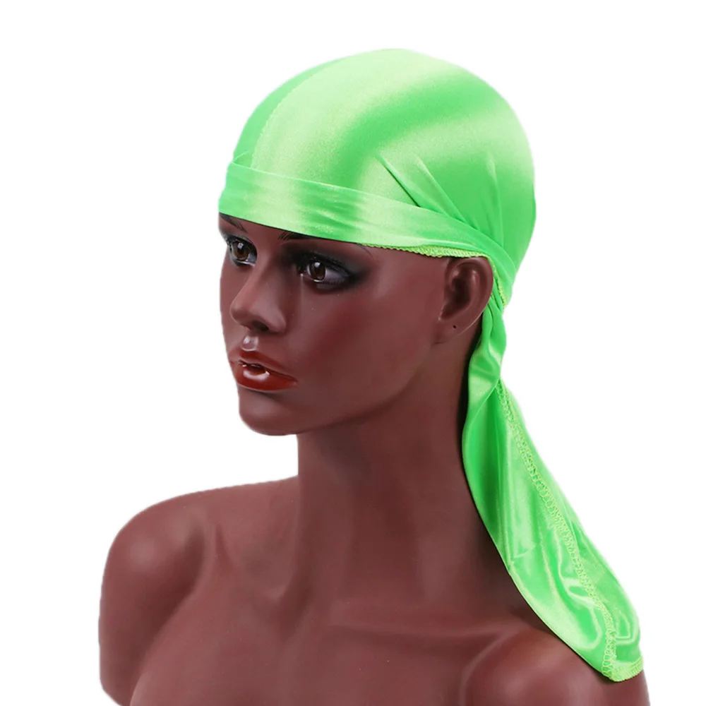 

Unisex Durag Breathable Silk Men's Durags Fashion Wigs Satin Headwear Headband Pirate Hat