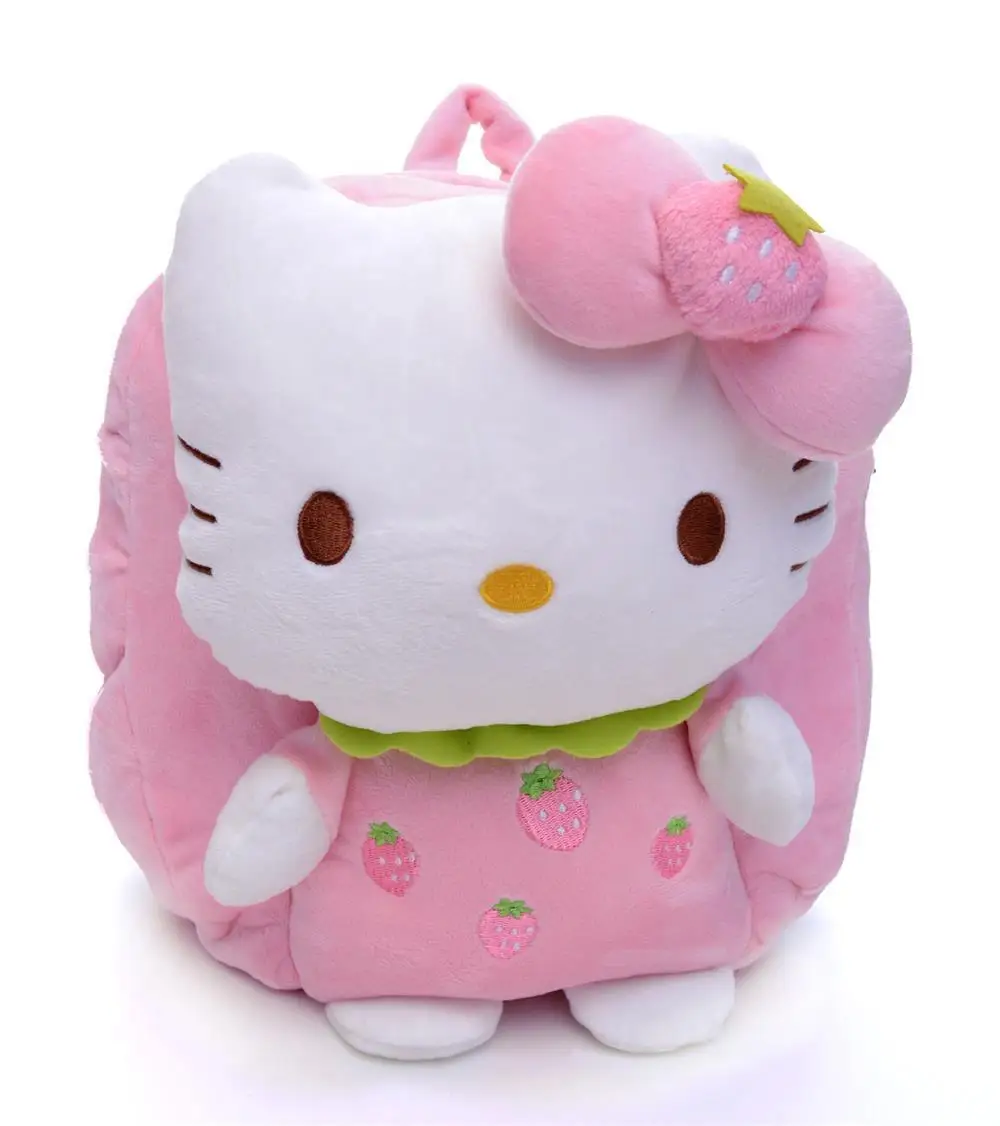 Рюкзак hello kitty kawaii Детский Школьный Плюшевый Рюкзак hello kitty сумка рюкзак для ребенка 30*28 см