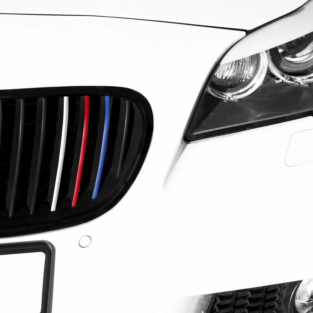 24pcs for BMW M3 E36 E46 E60 E90 E92 Front Grille Grill Vinyl Strip Sticker DecalReflective front grill car-styling