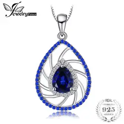 Jewelrypalace 1.9ct груша Форма создания Сапфир и синий шпинель Для женщин Подвеска стерлингового серебра 925 Красивые ювелирные изделия не включает