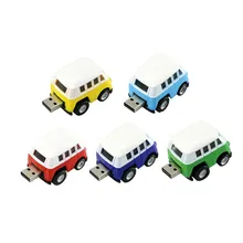 Маленький автобус, Usb флеш-накопитель, модель мини-автомобиля, 4 ГБ, 8 ГБ, 16 ГБ, 32 ГБ, 64 ГБ, флешка, USB 2,0, флеш-накопитель, флеш-карта памяти, потрясающий подарок