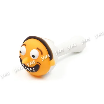 

8pcs Heady Silicone Smoking Pipes Travel Tobacco Pipes Spoon Cigarette Dismantling Pipe Oil Burner Tobacco Smoking Pipes