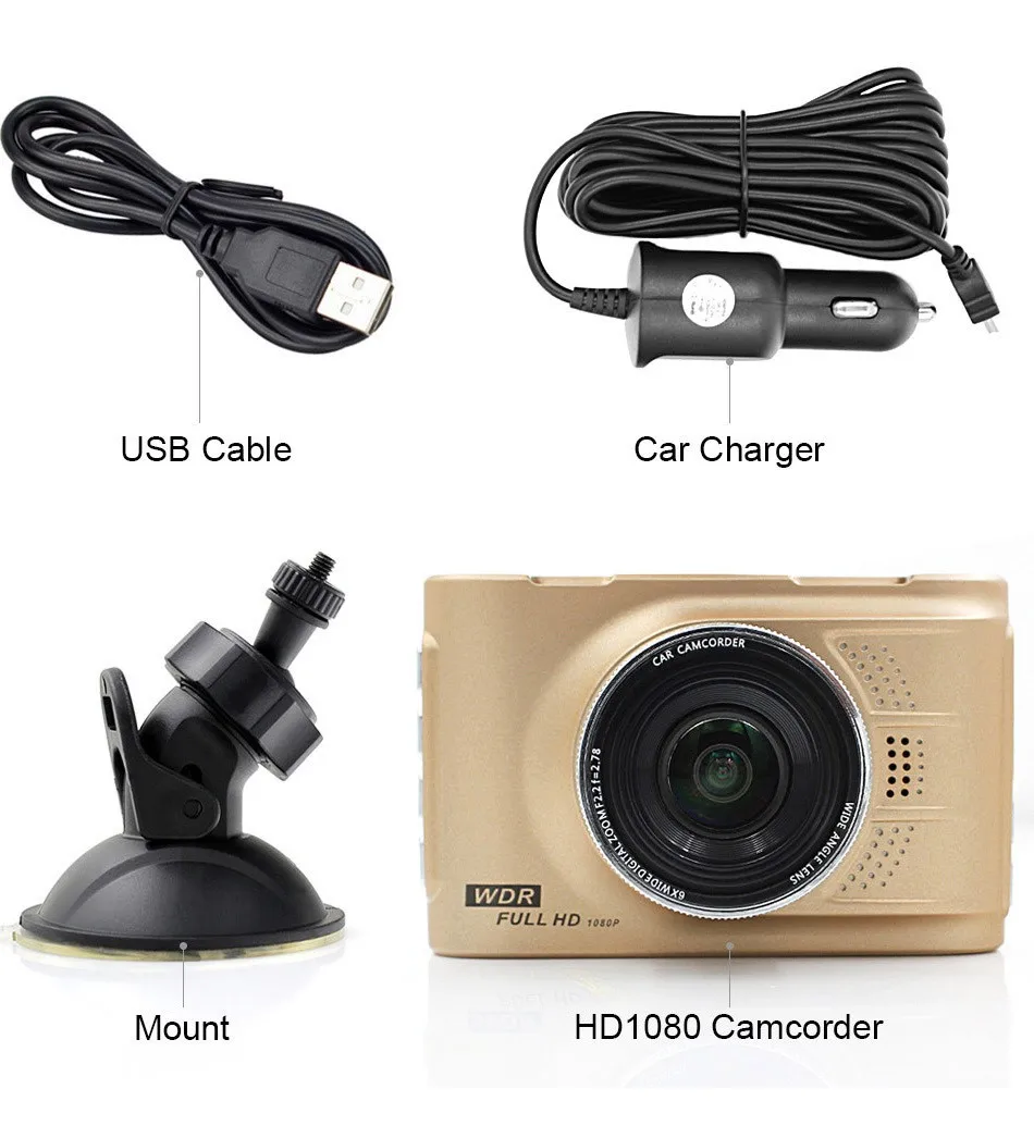 Novatek 96223 DVR Registrar Car Camera Dash Cam Full HD 1080P Video Recorder Night Vision G-sensor 170 Degree Parking Monitor -10