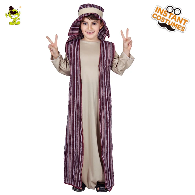 Boys Arab prince Costume Middle East Costume Robe Kids Traditional