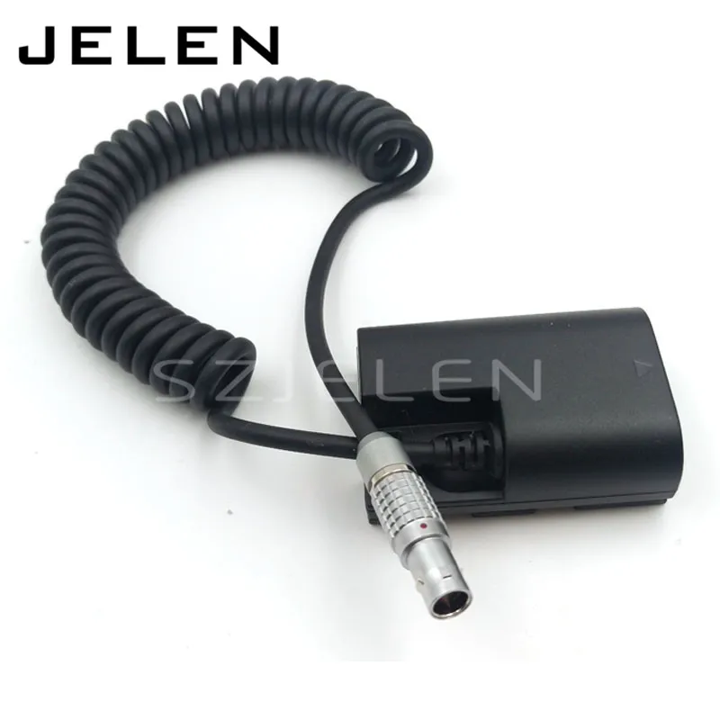 

LP-E6 Power Coupler DC Dummy Battery for Canon 5D markII 7D 60D DSLR Camera, 0b 2 PIN plug to E6 Input 14.8V output 8V