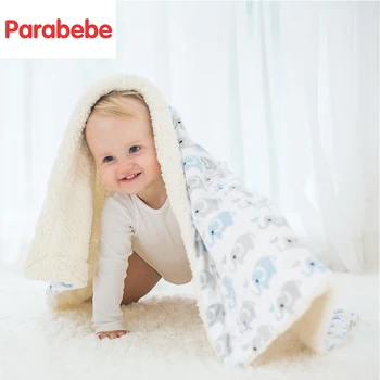 

Double-breed newborn baby blankets autumn and winter baby Small quilt 102*70