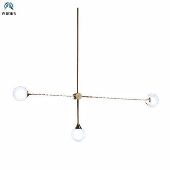 

Nordic Minimalism 3 Light Brush Gold Metal G9 Led Pendant Lights Living Room Rod Pendant Lamp Indoor Lighting Fixtures Lamparas