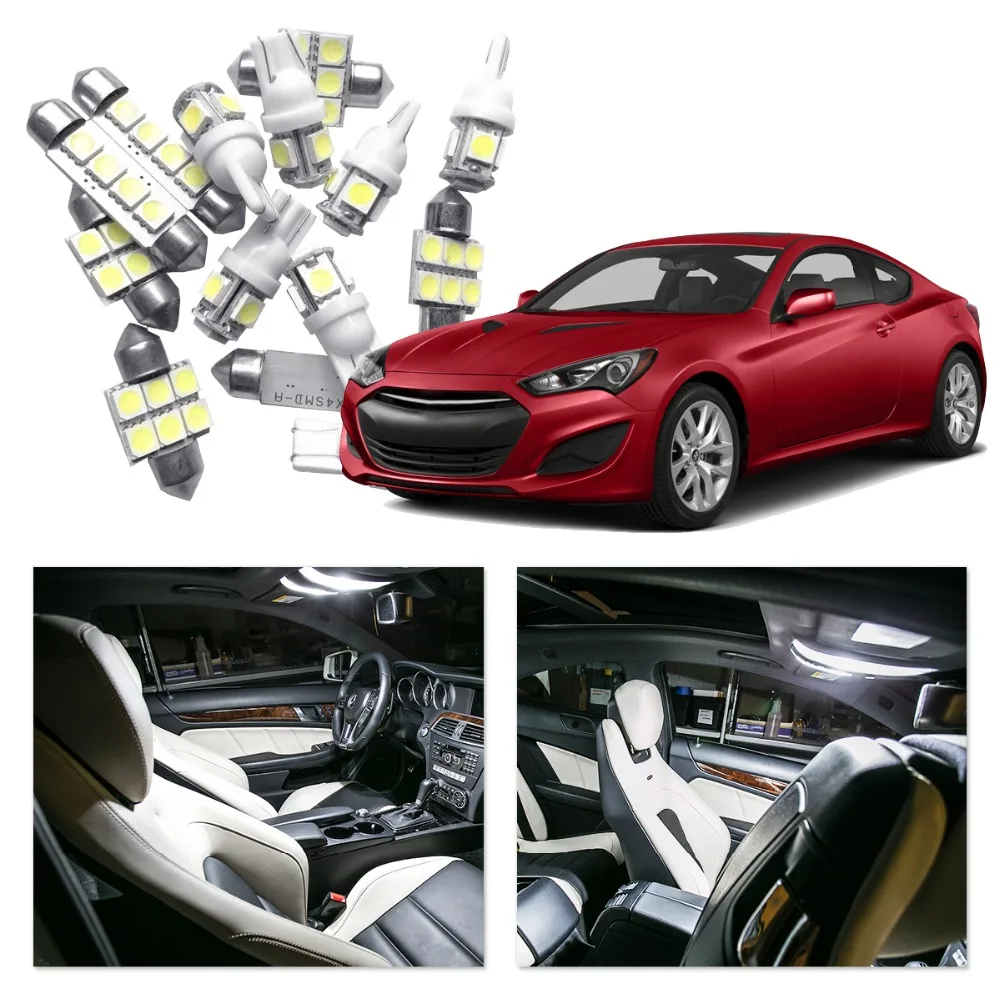 Для 2010-2012 Hyundai Genesis Белый Красный Синий Автомобильный светодиодный светильник