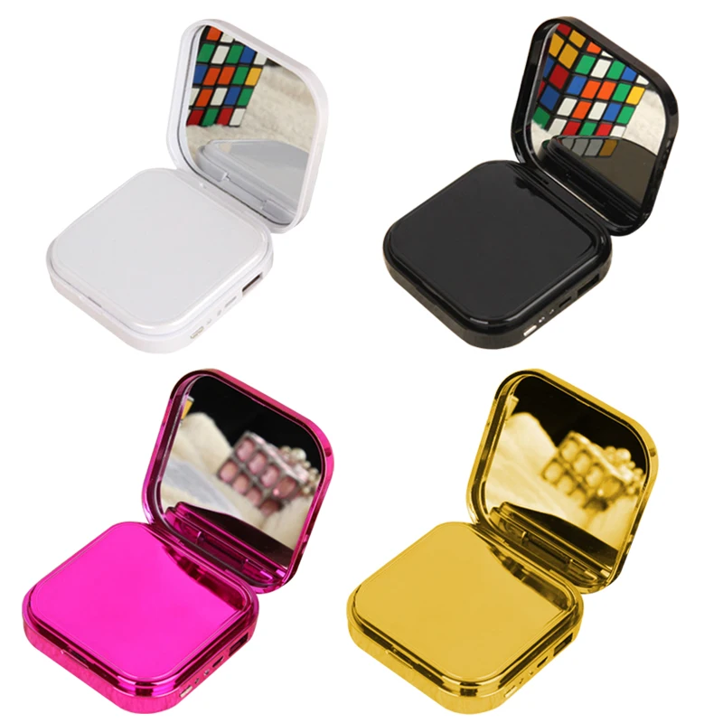 

Makeup Mirror 10000mAh Power Bank For iPhone Mobile Phone External Battery Pack Mini Portable Power Bank USB Charger Powerbank