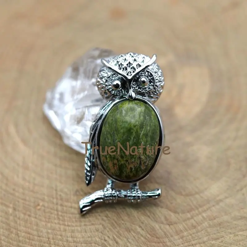 20170926-PM7613- Sliver Plated Owl Pendant-19x38mm-6g_5