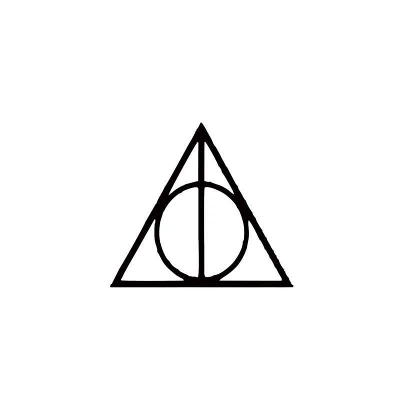 Harry Potter Deathly Hallows Vinyl Graphic Decal Car Bumper Sticker 