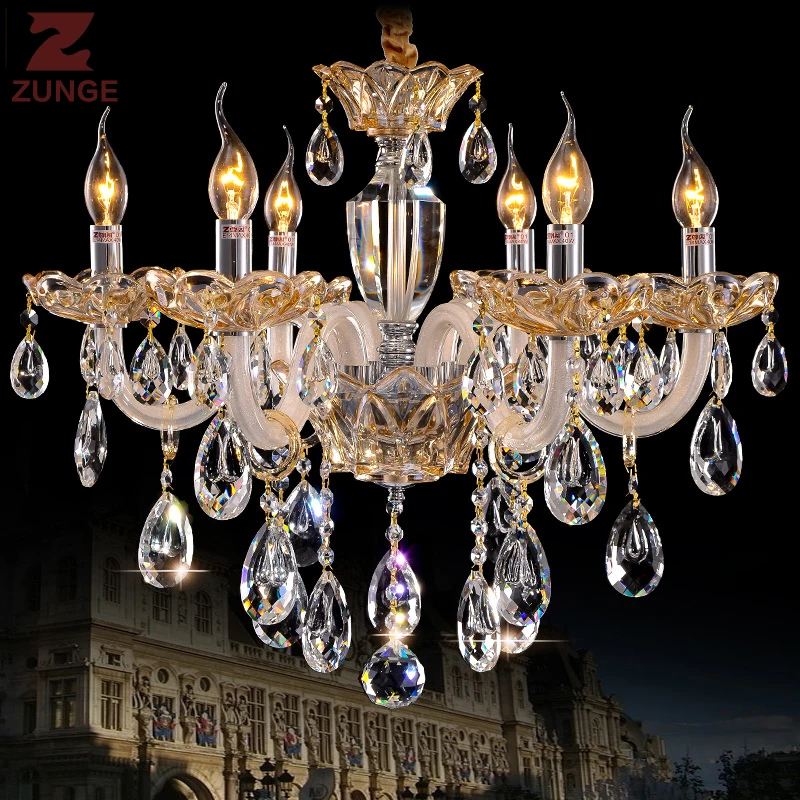 

Modern LED luxury crystal Chandelier Lights in the Living Room large lighting fixtures Z135 lampadari lustre para sala
