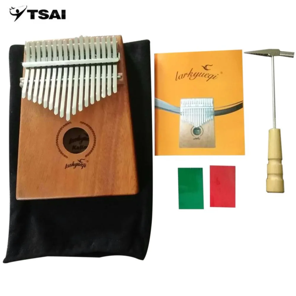 

Wood Color 17 Keys Kalimba Thumb Piano Acacia Wood Instrument Traditional African Music Instruments with 17 Tone