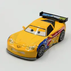 Disney Pixar Автомобили Американский гонщик Джефф Gorvette металл литья под давлением игрушечный автомобиль 1:55 Свободные Фирменная Новинка в