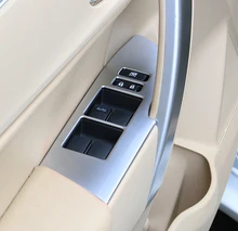 left hand drive car ! Matte Door Window Lift Regulator Cover Trim for Toyota Corolla For Toyota Corolla 2014 2015 2016 2017