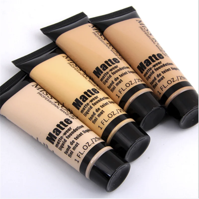 

MISS ROSE Professional Base Matte Liquid Foundation Makeup Waterproof Face Concealer Foundation Cosmetics Repair Face Make Up