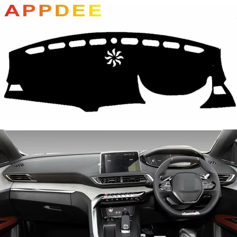 APPDEE для Peugeot 3008 2016 2017 2018 2019 Чехлы стайлинга автомобиля коврик приборной панели