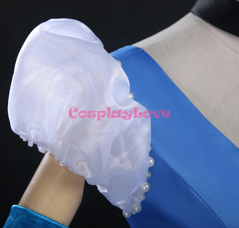 Cosplaylove Cinderella Cosplay Dark Blue The Princess Cinderella Cosplay Costume Dress Adult Kid Costumes Custom Made (6)