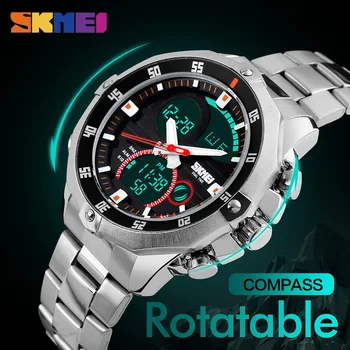 Sport Watches Mens Analog Digital Watch Man Men Waterproof Sportwatch Watches Top Brand Luxury Wristwatch Men Erkek Saat Clock weide brand leather sport quartz watches men water resistant mehanical hand wind analog automatic self wind luxury clock saat