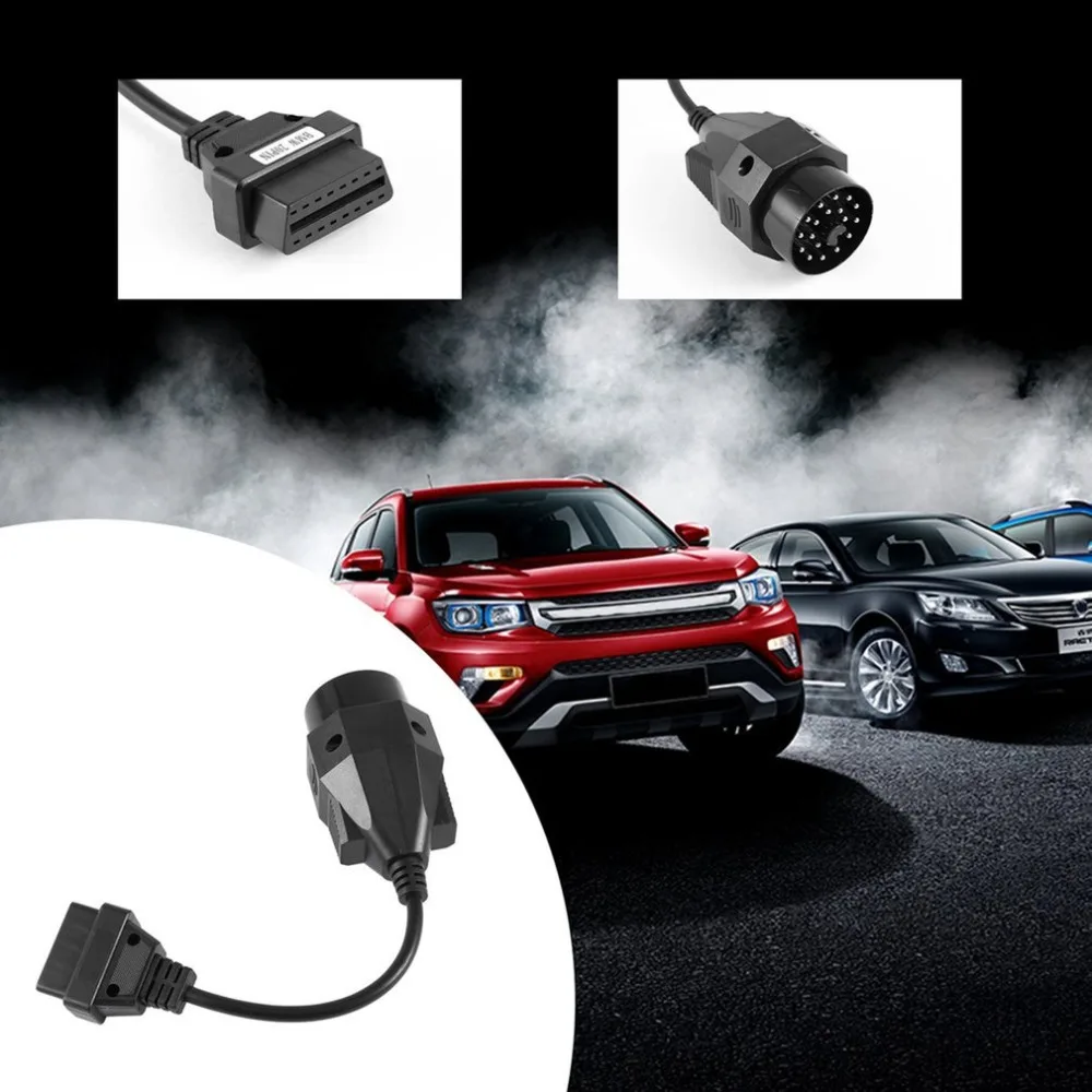 جديد OBD OBD II محول ل سيارة 20 دبوس إلى OBD2 16 دبوس موصل سالب e36 e39 X5 Z3 ل سيارة التشخيص الكابلات والموصلات
