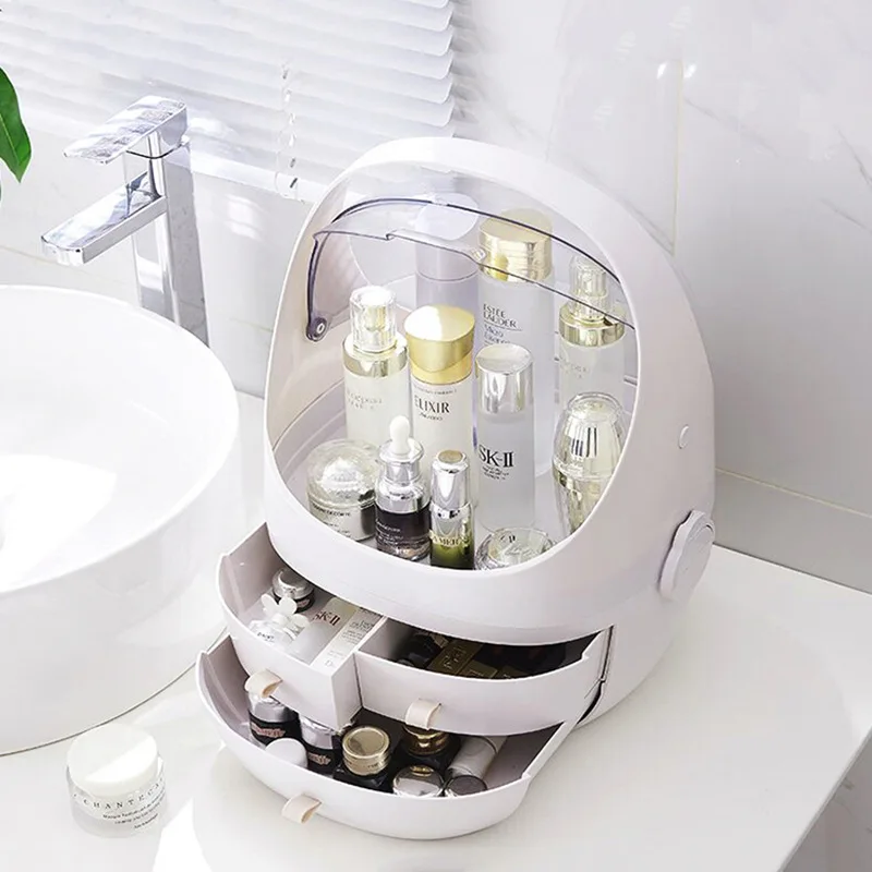 

Waterproof and dustproof bathroom Large makeup organizer skin care jewelry storage drawer Women bathroom cosmetics storage box